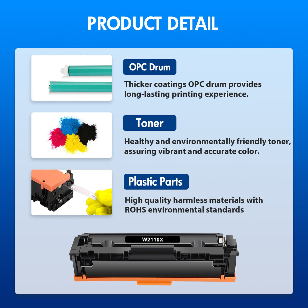 Vipink 206X Compatible Toner Cartridges for HP LaserJet Pro - 4-Pack