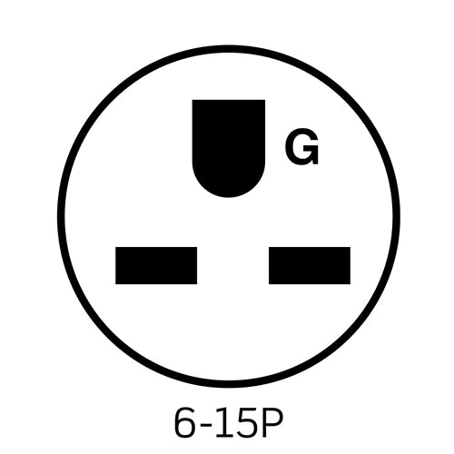 Leviton Straight Blade Plug, 15 Amp, 250 Volt, Industrial Grade - Black & White (5666-C) - 10 Pack