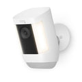 Ring Spotlight Cam Pro, Battery with 2K Video and Ring Vision, LED Lights, Dual-Band Wifi, and 3D Motion Detection - White