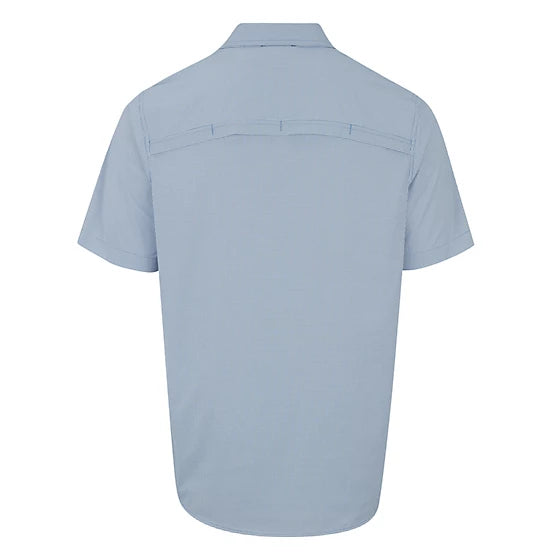Field & Stream Men's Patterned Short-Sleeve Button-Down Outdoorsman Shirt - Blue Check - XLT