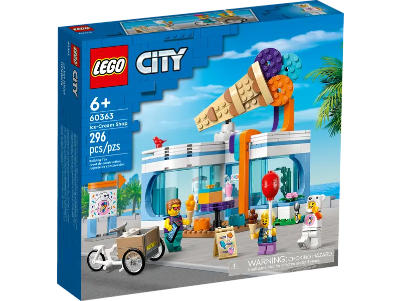 LEGO City Ice-Cream Shop Pretend Building Toy Set 60363