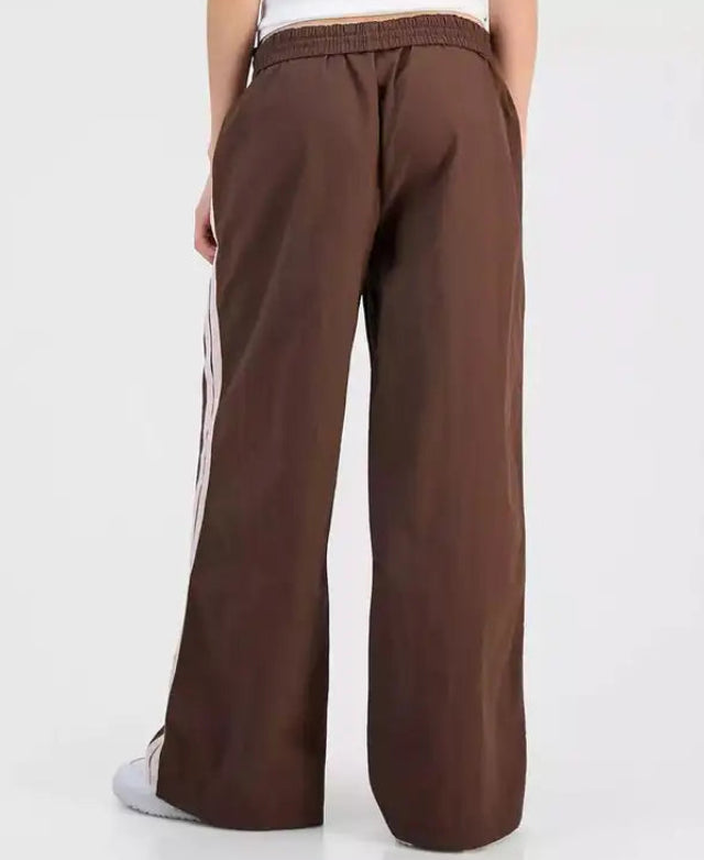 CELEBRITY PINK Juniors' Side-Stripe Track Pants - Shaved Chocolate - S