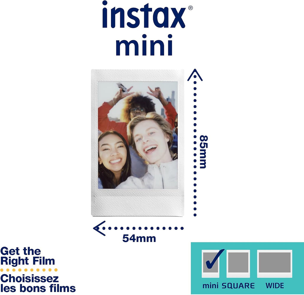 FUJIFILM Instax Mini Instant Film Twin Pack (White) - 20 Photos