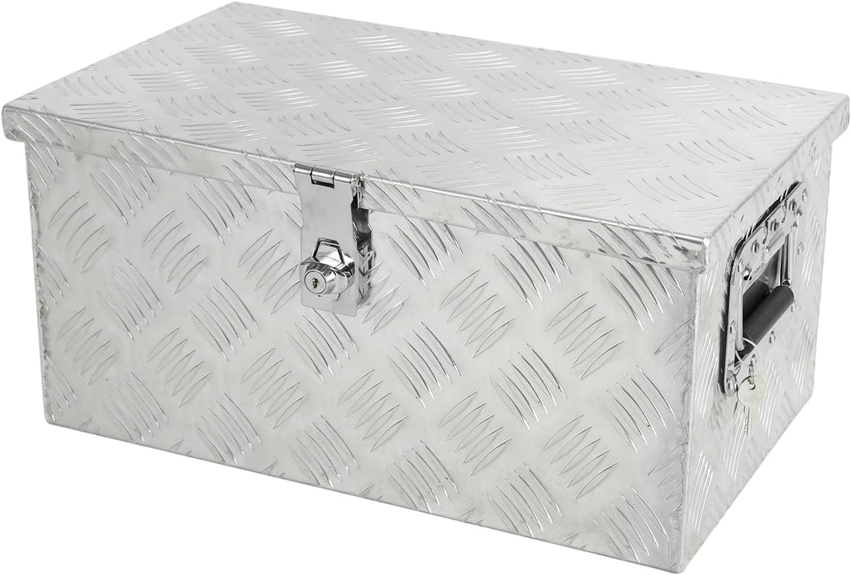Confote 20" Heavy Duty Aluminum Stripes Plated Tool Box