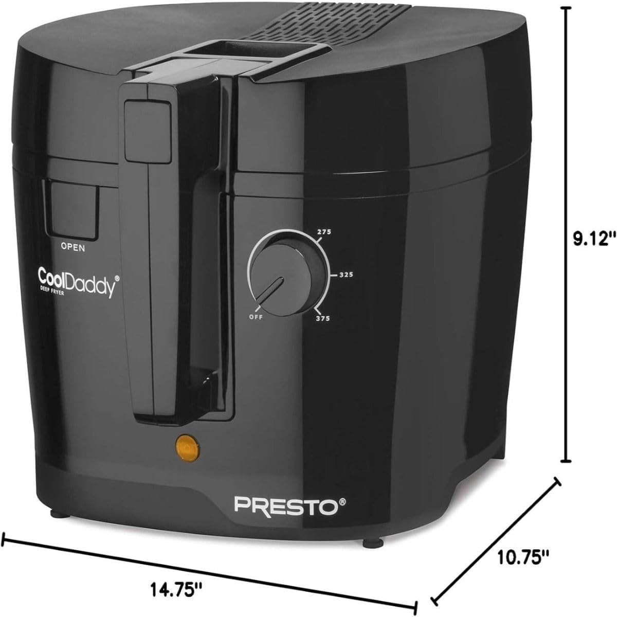 PRESTO CoolDaddy Cool-Touch Electric Deep Fryer - Stock No. 05442