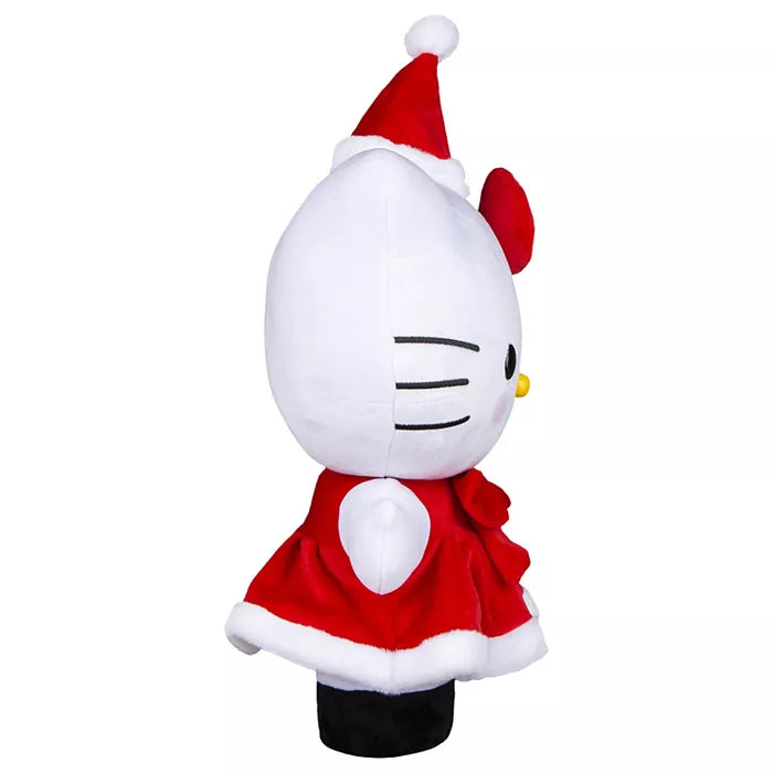 Hello Kitty Holiday Greeter in Red Dress and Santa Hat