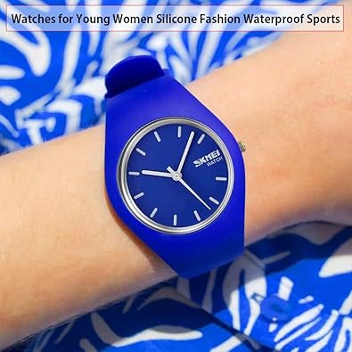 SKMEI Watches for Young Women Lady Sports Silicone Band Waterproof Fashion Casual Simple Quartz(NEW, OPEN BOX)