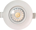Goodlite G-19845 2.75 Inch LED Round Luminaire 8w 650 Lumens (75W Eqv) with Junction Box, 40° 360° Rotatable Eyeball and 30° Tilt, Warm White