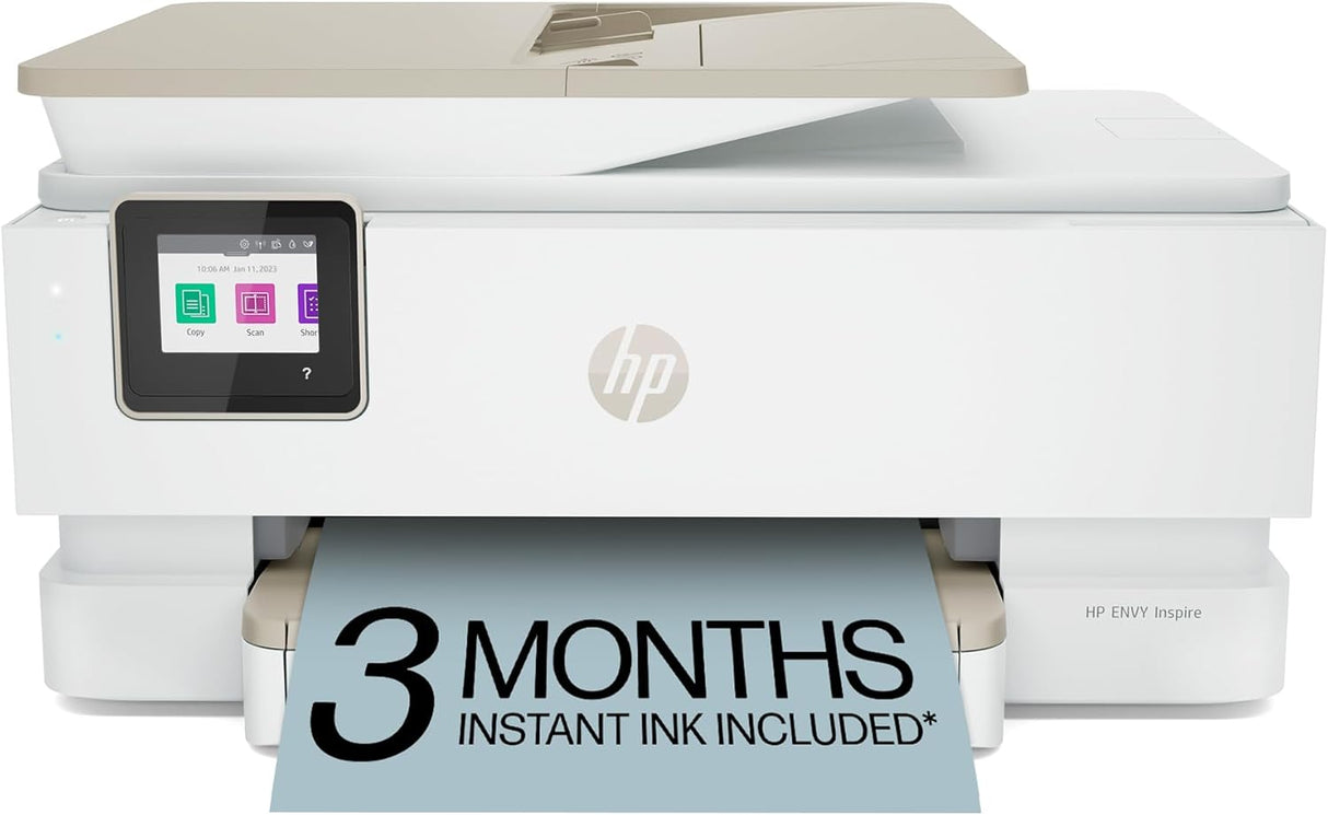 HP Envy Inspire 7955e Wireless Color Inkjet Printer, Print, scan, copy, Easy setup, Mobile printing, Best-for-home, 3 month Instant Ink trial included, AI-enabled (1W2Y8A)