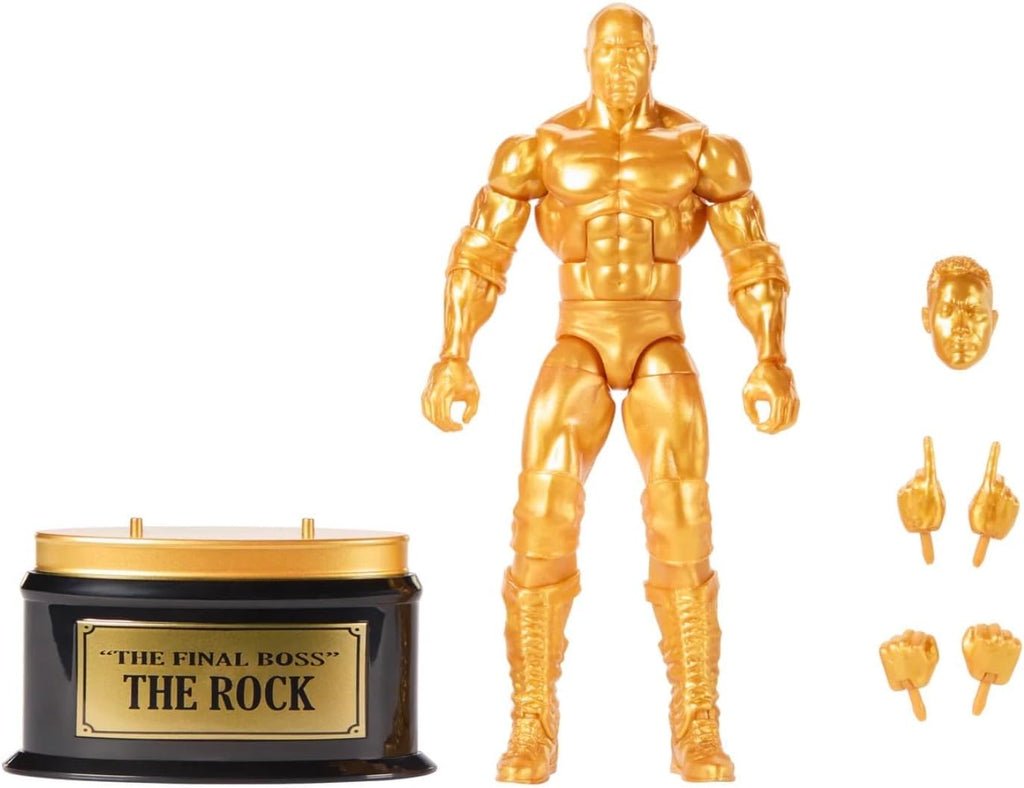 WWE The Rock The Final Boss Gold Collectors Edition Mattel Elite Collection Series