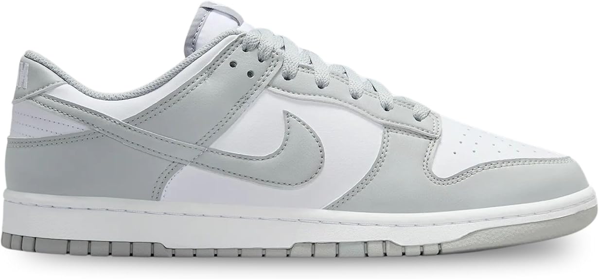 Nike Men's Dunk Low Retro (White , Light Smoke Grey - Size 9)