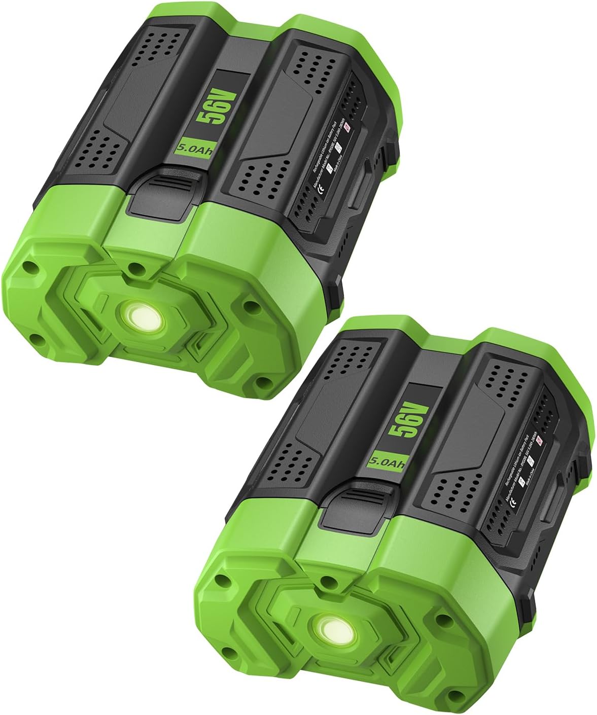 HOCHSTERN 2Pack 5.0Ah Replacement for EGO 56V Battery