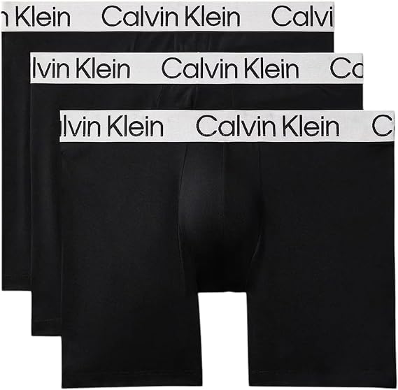 Calvin Klein Men's Chromatic 3-pack Boxer Brief - Black - Size Large