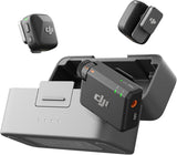DJI Mic Mini (2 TX + 1 RX + Charging Case), Wireless Lavalier Microphone for iPhone/Camera/Android, Ultralight, Detail-Rich Audio, 48h Use, Noise Cancelling, Automatic Limiting, Vlog, Streaming