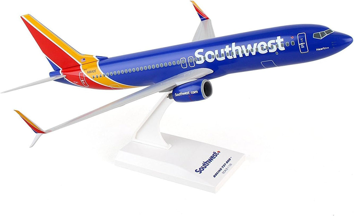 Skymarks Daron Southwest 737-800 1/130 Scale 12" New Livery Heart Model Kit Blue Ages 14+