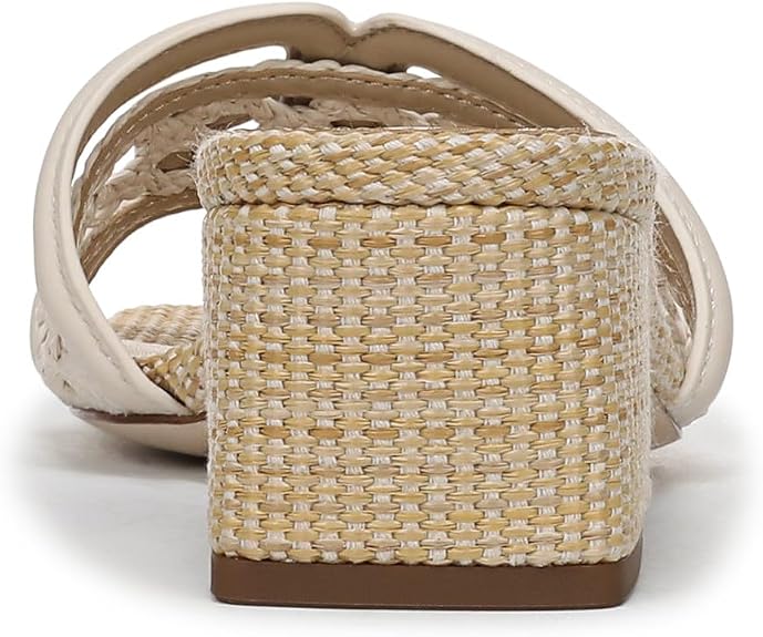 Sam Edelman Women's Waylon Weave Heeled Sandal, Modern Ivory, (Size: 7.5M)