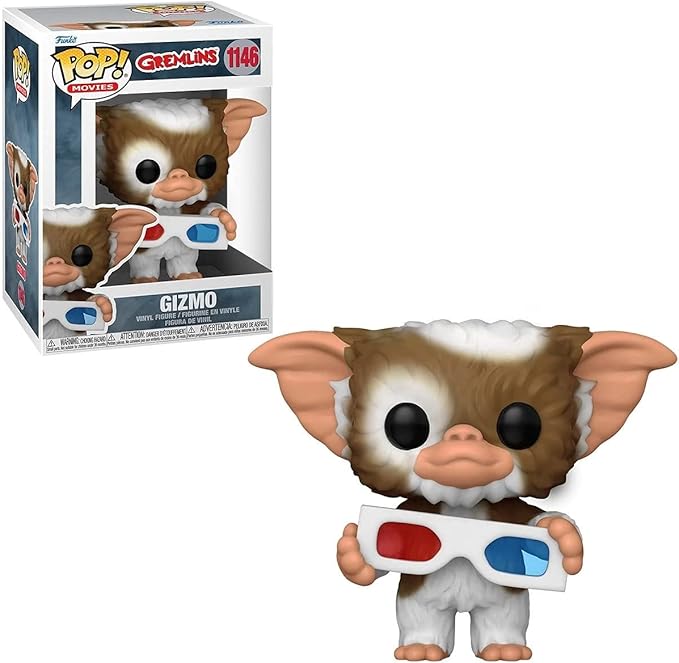 Funko Pop! Movies: Gremlins - Gizmo with 3D Glasses, Multicolor, Horror Theme (New, Open Box) *Damaged Box*