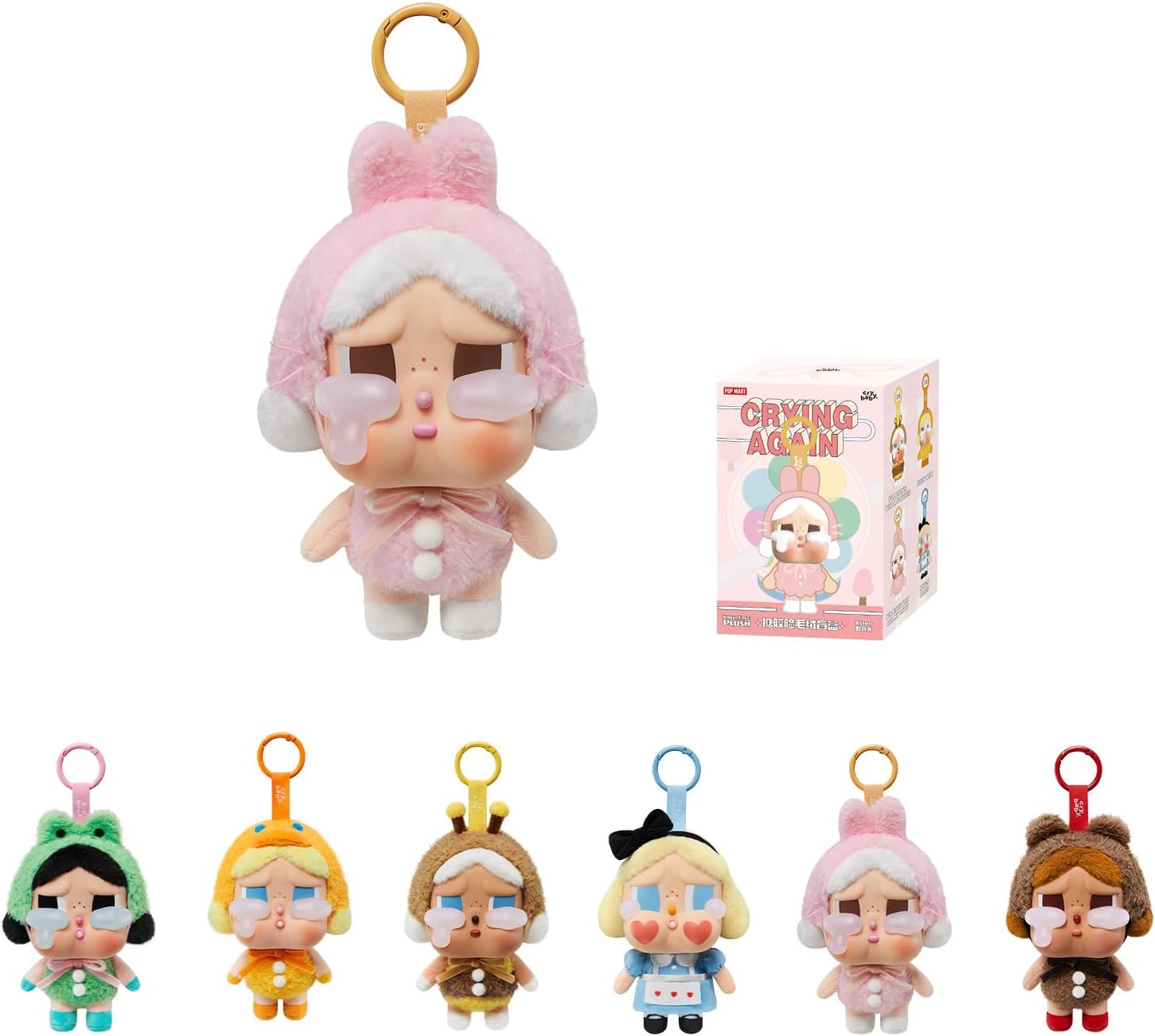 POP MART Crybaby Tears Factory Series - Vinyl Face Plush Blind Box, Random Design, Collectible Toys