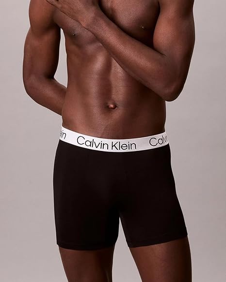 Calvin Klein Men's Chromatic 3-pack Boxer Brief - Black - Size Large