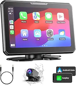 Cosuvow Carplay Portable Screen for Car Android Auto Car Stereo Carplay Box with 7" Touch Screen $99.99