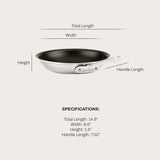 All-Clad D3 8 Inch Stainless Steel Pro Non-Stick Frying pan