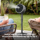 Shark FlexBreeze Fan, Indoor & Outdoor Oscillating Cooling Fan, Floor & Tabletop, Portable Cordless & Corded, Bedroom, Office & Patio Fan, InstaCool Misting Attachment & Remote