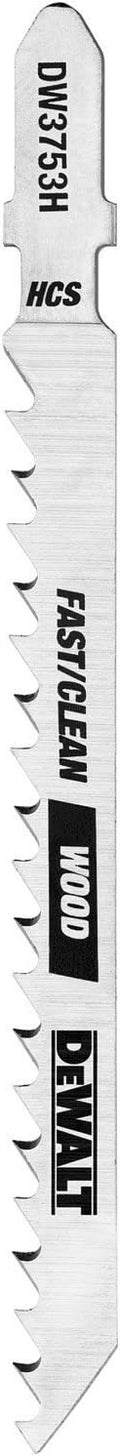 DeWalt 25-Pack T Shank Wood Cutting Jig Saw Blades, 4 in, 6 TPI (DW3753H)