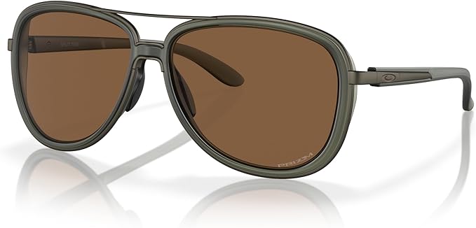 Oakley Split Time Olive Framed Sunglasses With Prism Bronze Lens (Open Box)