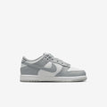 Nike Dunk Low Little Kids' Shoes - White/LT Smoke Grey - Size: 11.5 C