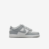 Nike Dunk Low Little Kids' Shoes - White/LT Smoke Grey - Size: 11.5 C