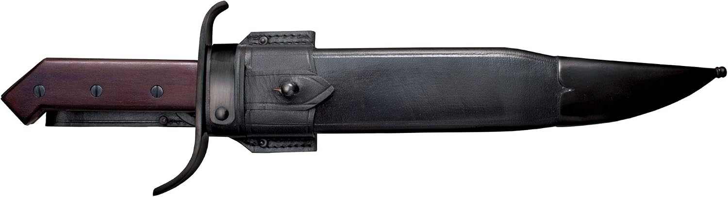 Cold Steel 1917 Frontier Bowie Fixed Blade Knife 12.25" Clip Point 1085 Black Blade Hardwood Handle