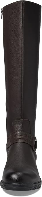 Clarks Hearth Rae Boots for Women - Dark Brown Leather - Size 6.5 M