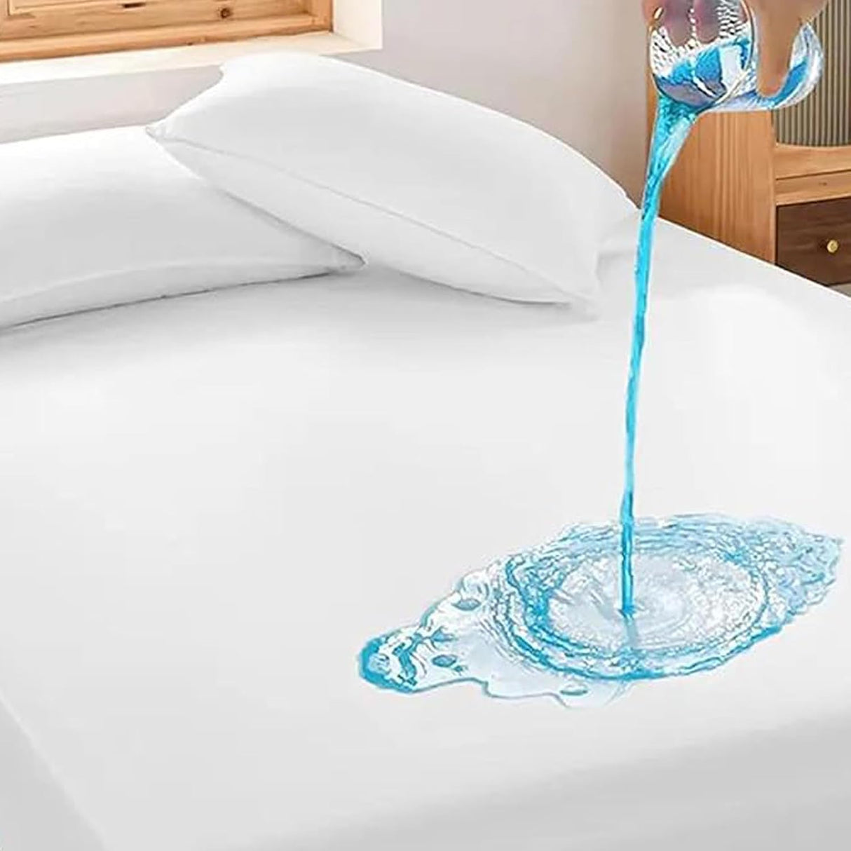 Protect-A-Bed AllerZip Smooth Mattress Protector Machine Washable, Twin, 7-12 Inches