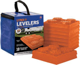 Tri-Lynx Lynx Levelers RV/Trailer/Motorhome Interlocking Leveling Blocks with Nylon Storage - 10 pack Bag