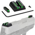 No-Tritium Fiber Optic Sights for Taurus G2C,G2S,G3 w/o,PT111 G2,PT140 G2,740,709,TX22 Taurus G2S Sights Green Dot Sights for Handguns Pistols with Assembly Tools