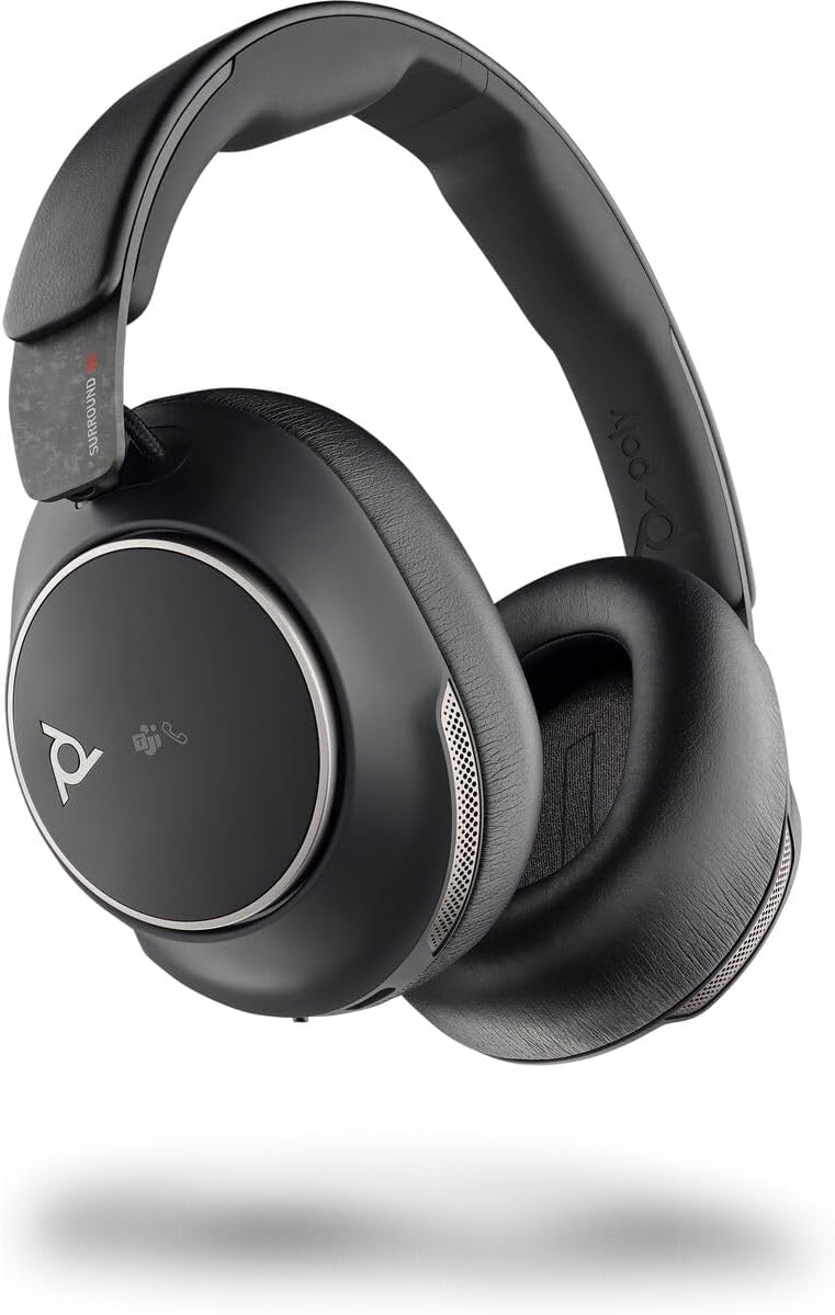 HP - Poly Voyager Surround 80 UC Microsoft Teams Certified USB-C Headset +USB-C/A Adapter