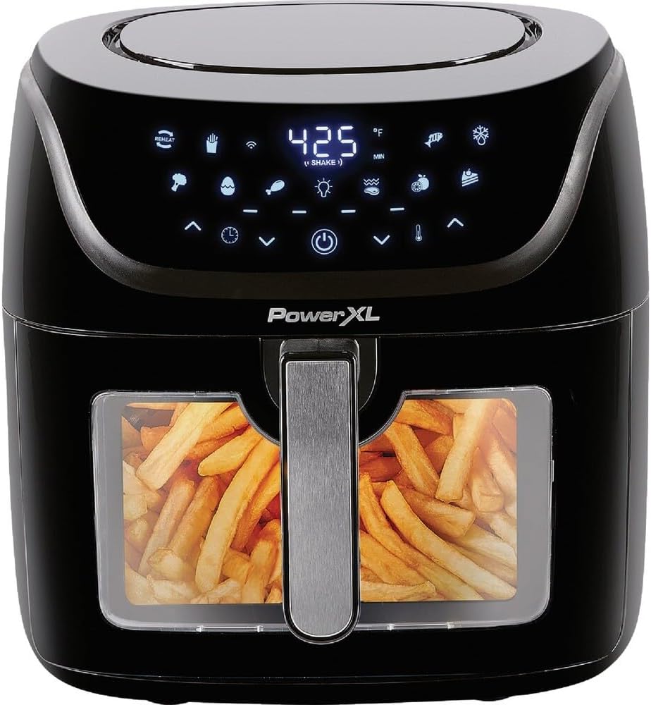 PowerXL Vortex Pro Black 8 qt Programmable Digital Air Fryer