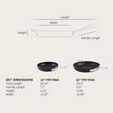 ALL-CLAD Hard Anodized Expert Cookware - Nonstick Fry Pan Set - 2pc