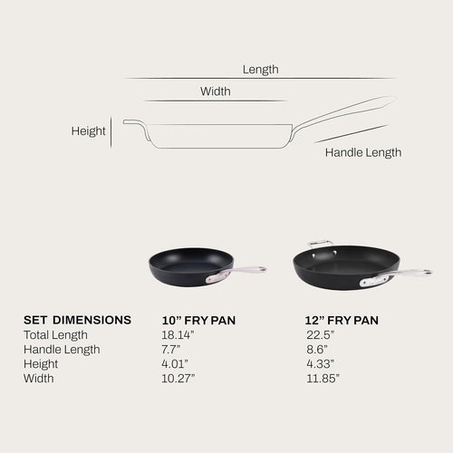 ALL-CLAD Hard Anodized Expert Cookware - Nonstick Fry Pan Set - 2pc