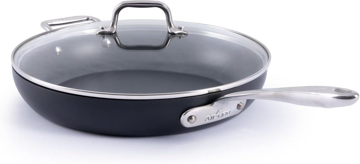 ALL-CLAD Hard Anodized Expert Nonstick 12inch Fry Pan With Lid