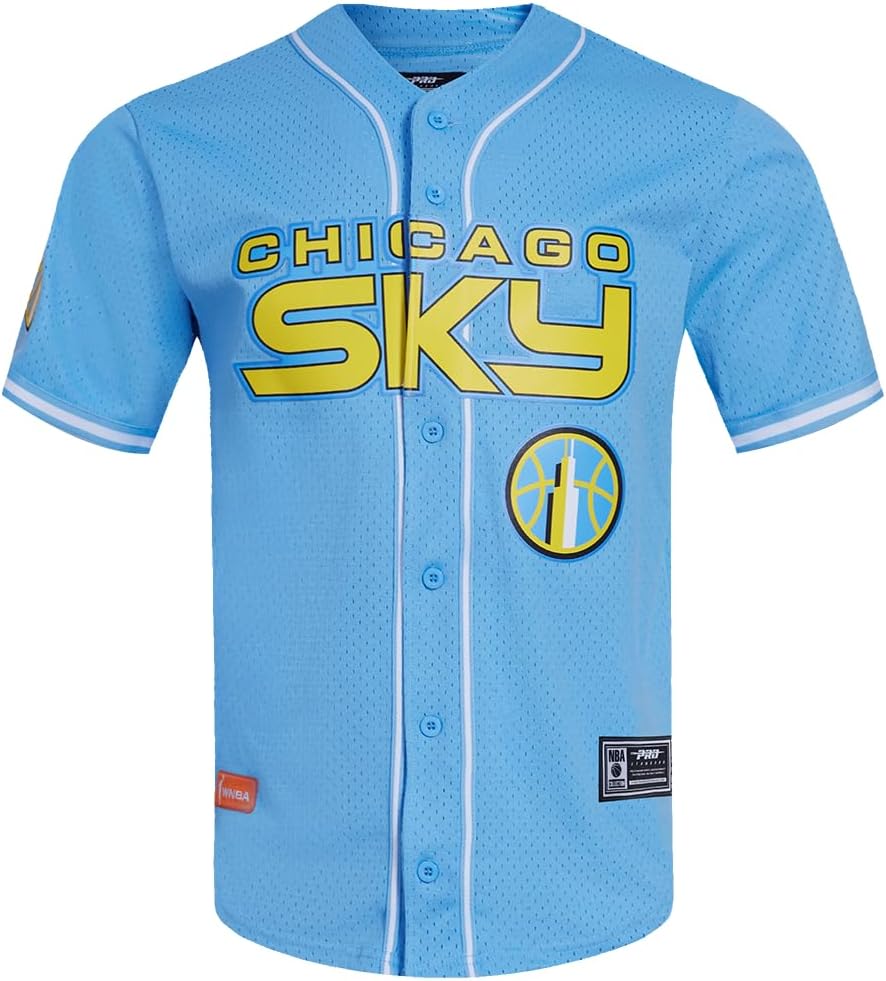 Mens WNBA Mesh Button Down Top  CHICAGO SKY  2XL