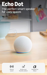 Amazon Echo Dot (newest model) , Glacier White