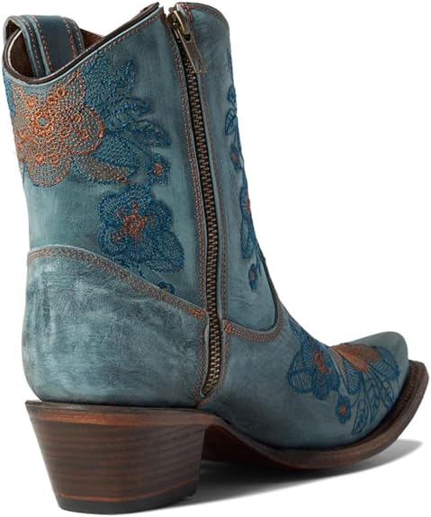 Corral Boots Ld Flowered Embroidery Ankle Boots Size 6.5