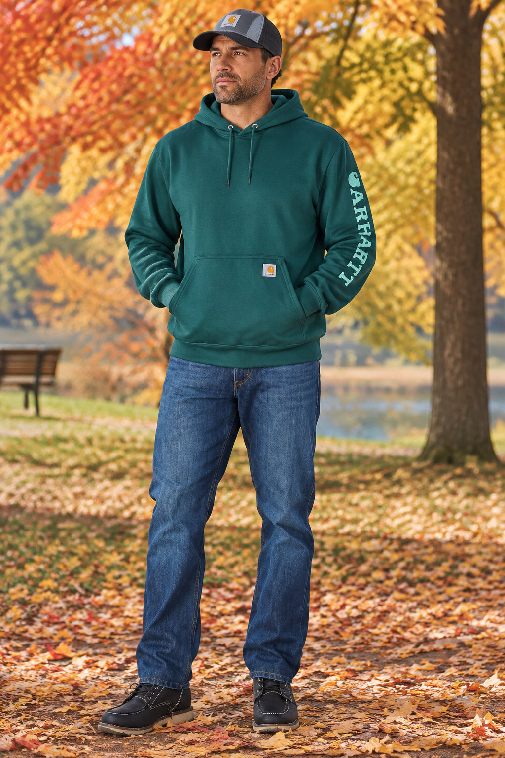 Carhartt Men's Paxton 1889 Graphic Sweatshirt Size Large
