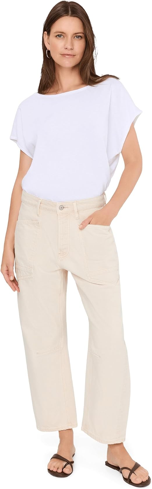 Free People Women's We the Free Minimalist Moxie Barrel Jeans (Size: 27)