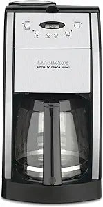 Cuisinart DGB-550BKP1 Automatic Coffeemaker Grind & Brew, 12-Cup Glass, Black (New, Open Box)