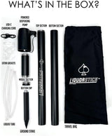 Pins & Aces Golf LiquorStick - Stainless Steel, Rechargeable Electric Drink Dispenser - Holds Up to 750ml