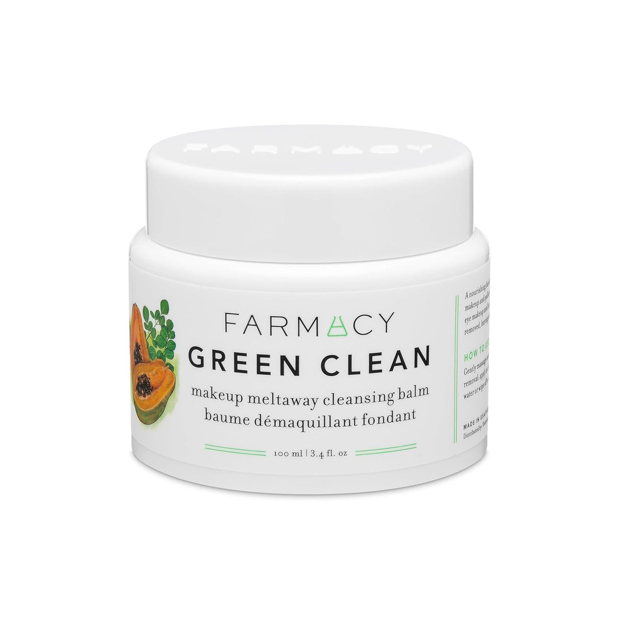 Farmacy Green Clean Makeup Meltaway Cleansing Balm - 3.4 fl. oz.