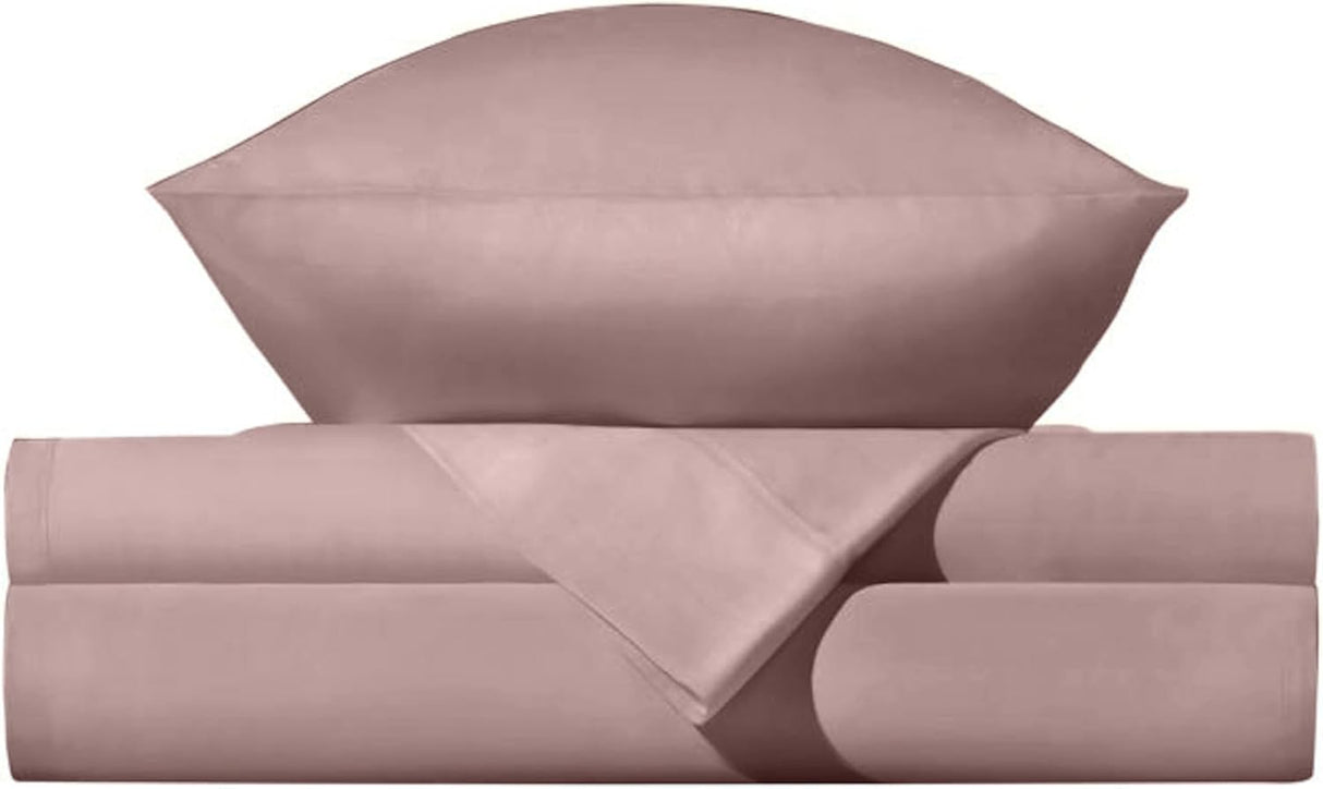 Miracle Made Luxe Soft Cooling Pillowcase, 2-Piece Silver-Infused Cotton Fabric, Cool and Breathable Case for Sensitive Skin, King/Cali King Size Covers, Rosewood