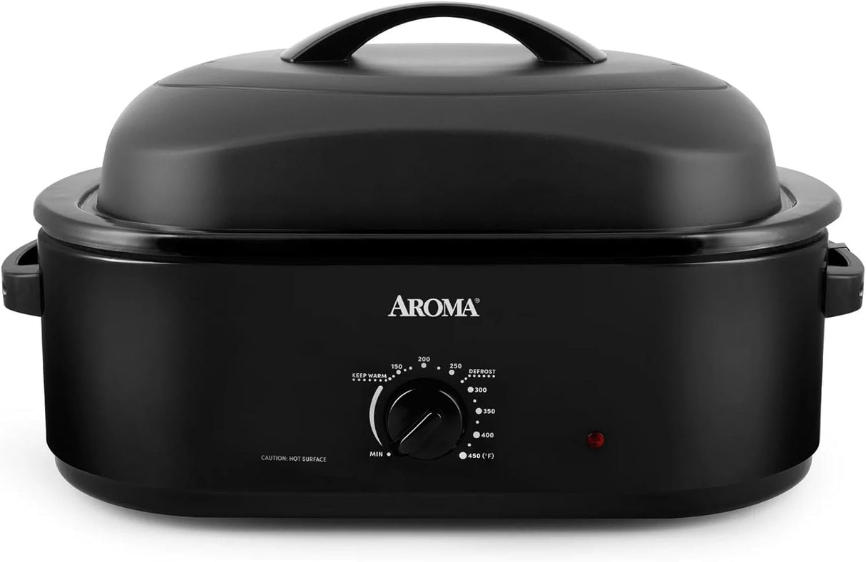 Aroma 18-Quart Electric Roaster Oven (Black) *damaged box*